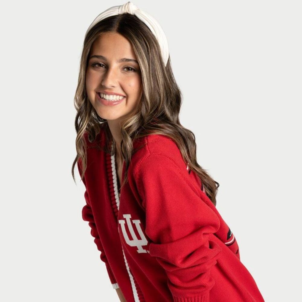 NCAA Indiana Hoosiers Women's Cardigan - M